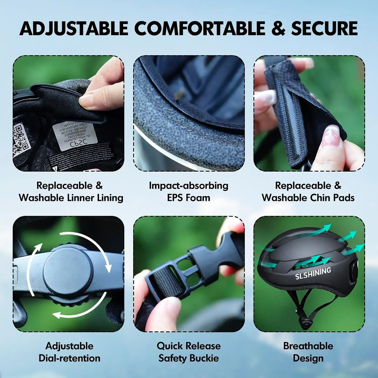 SLSHINING LED Smart Helmet with Remote Control - Programmable Light ...