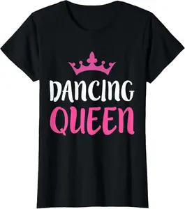 100%cotton Dancing Queen T-Shirt - Dance Lover Tee Top Summer