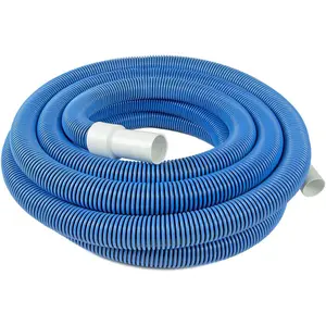 Manual 30 Ft x 1-1/2" Pool Vacuum Hose for Inground & Above Ground Pools, Kink-Free Heavy Duty Pool Cleaner Hose with Swivel Cuff, Not for Automatic Cleaners, Made in USA