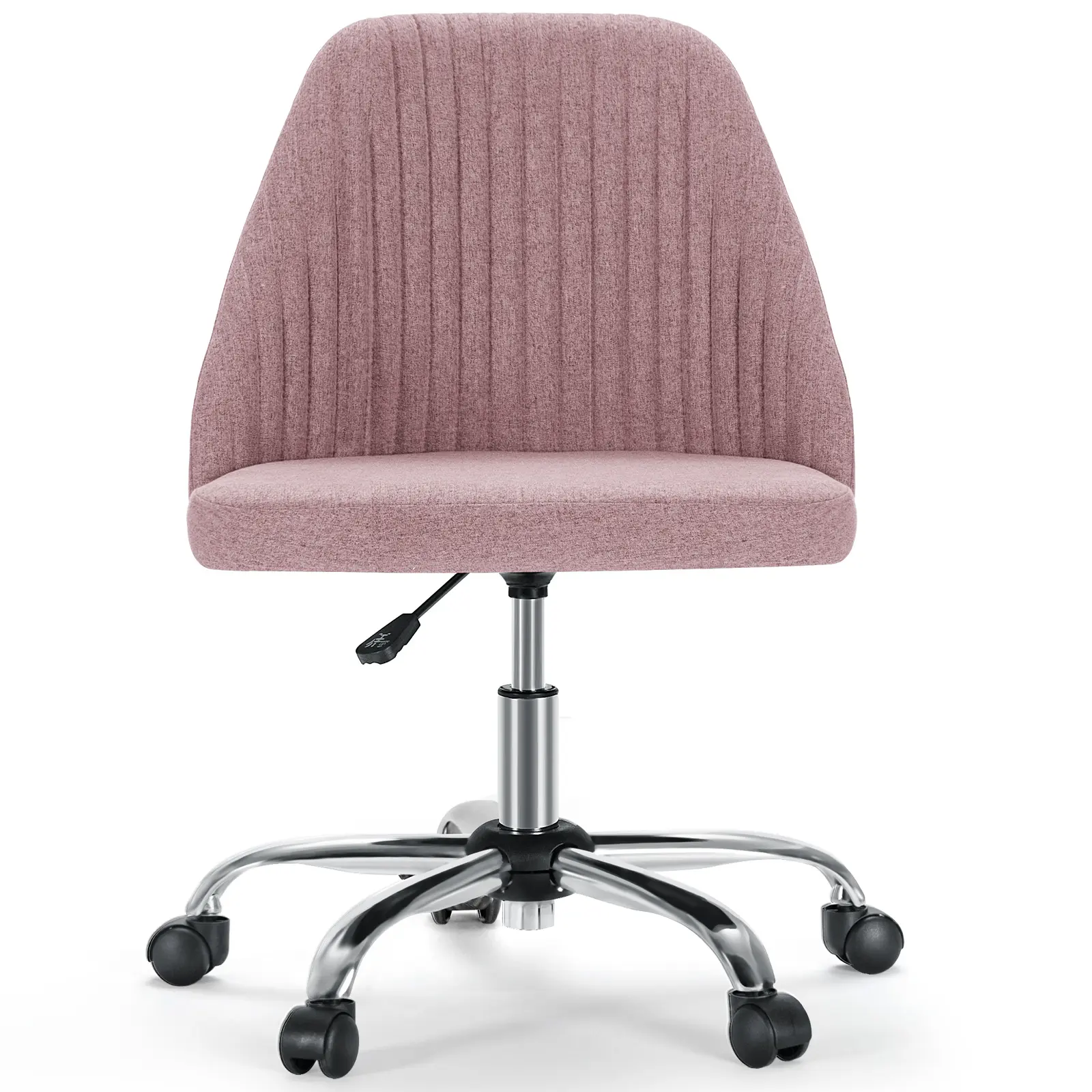 Office Chair, Comfy Desk Chair Rolling Vanity Swivel Task Chairs with Wheels, Wide Seating Armless Height Adjustable Computer Chairs for Home,Bedroom,Student,Adults,