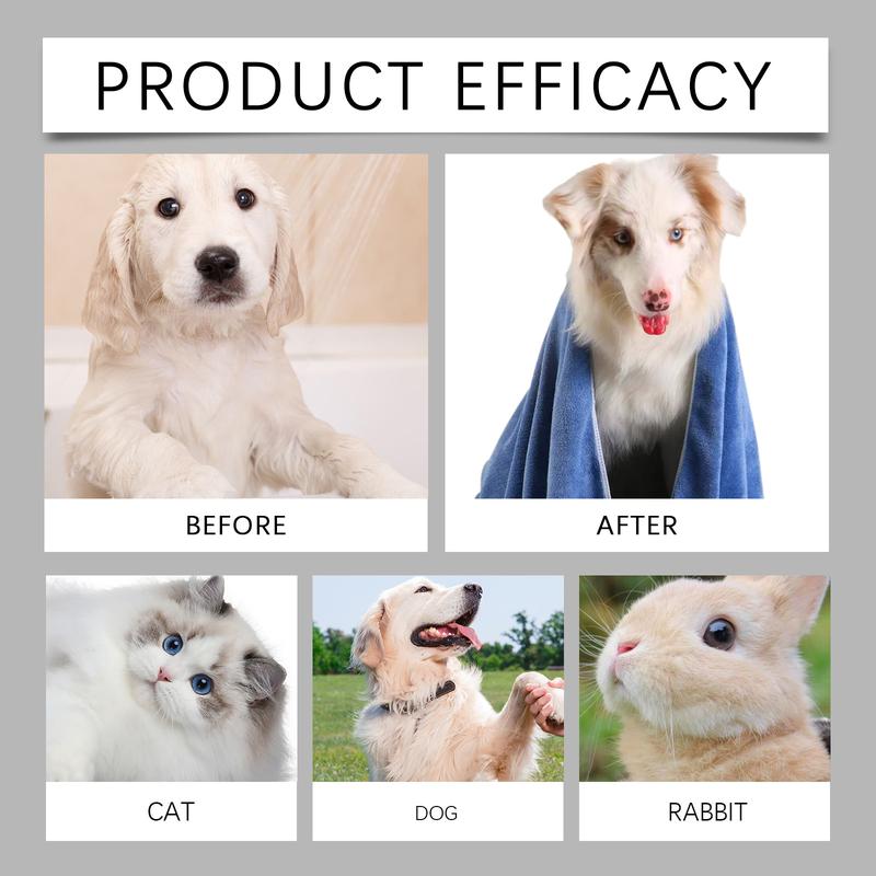 Pet Towel: Pet Microfiber Absorbent Towel - Soft, Durable, Quick-Drying - Ideal for Pet Grooming and Carelitter pellets, spray, litter tray, litter box, removal