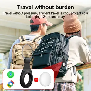 New Key Silicone Case + Dual System Vehicle Tracker, Apple Find My and Android Google Find My, Global Coverage, for Car, Bike, Motorcycle, Pet, Luggage, Personal Items