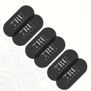 TRU6 Professional Hair Styling Clips - 6pcs, Magic Tape Design for Salon & Barber Use, Ideal All Types, Black5213