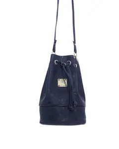 Pre-owned MCM Coated Canvas Crossbody Bags VISETOS MINI DRAWSTRING BAG CG27GO13544