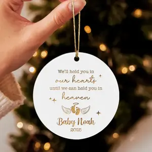 Personalized Baby Memorial Ornament - Custom Baby Loss Sympathy Gifts, Miscarriage Gift, Baby Remembrance Gift, Grieving Mom Gift