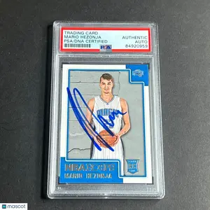 2015-16 NBA Hoops #285 Mario Hezonja Signed Rookie Card AUTO PSA/DNA Slabbed RC