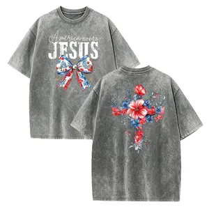 America Needs Jesus Two Sided Shirt, 4th Of July Shirt, Conservative Shirt, Religious Gift, Republican Independence Day Tee, Patriotic Shirt