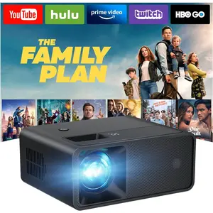 Mini Projector, Upgraded Full HD 1080P Support Video Projector, Portable Small Movie Projector, Compatible with iOS/Android/Windows/TV Stick/Box/USB/HDMI