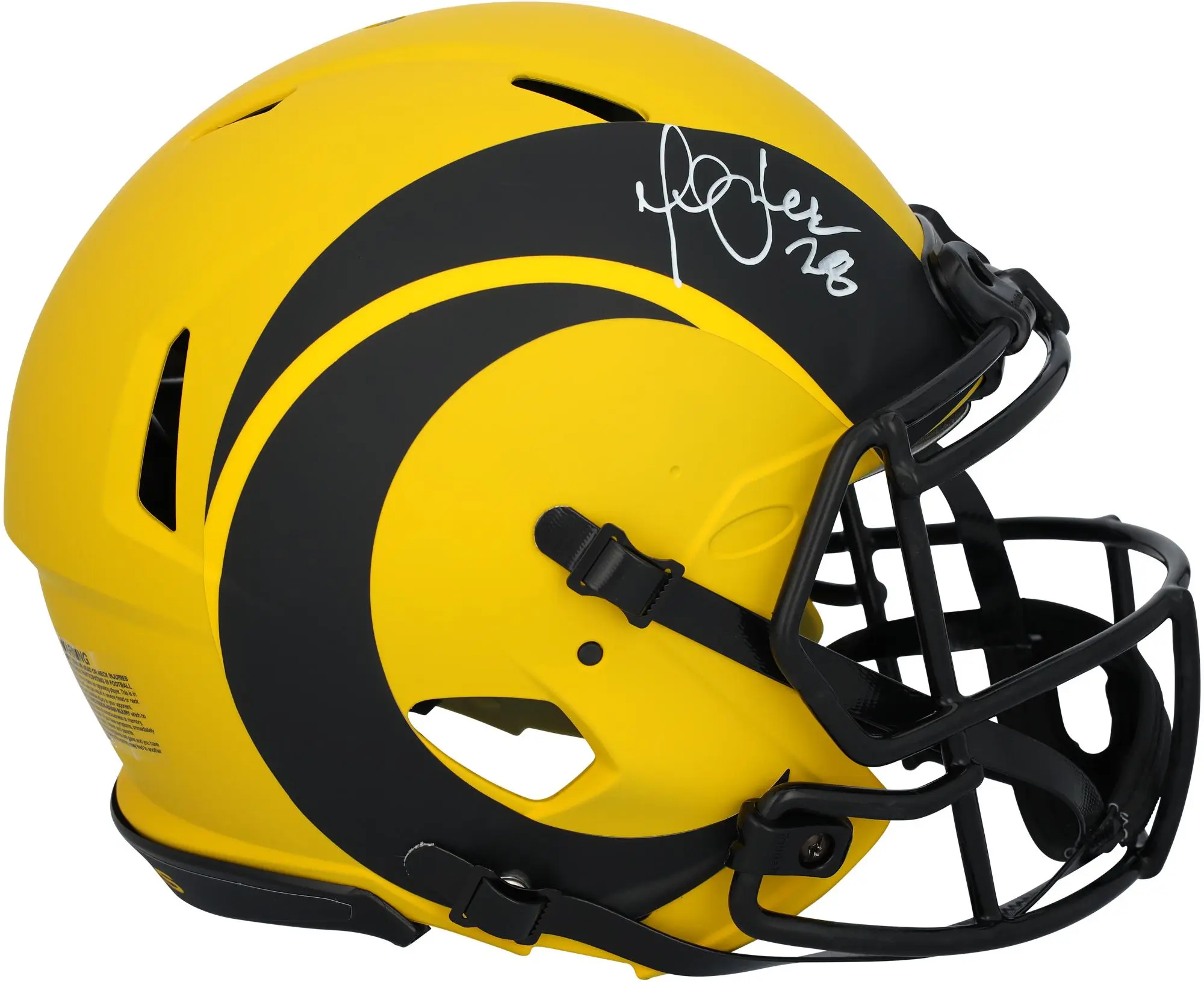 Marshall Faulk Los Angeles Rams Autographed Riddell Rave Speed Authentic Helmet - Fanatics Authentic Certified
