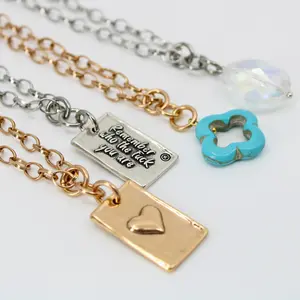 Remember Who the F*ck You Are Original Lite Necklace Men Jewelry Stackable Clavicle Chain Versatile Accessory