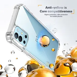 Oneplus 8t Kb2003 Kb2005 & Oneplus 8t Plus Kb2007 Transparent Air Cushion Anti-Drop Silicone Bumper Acrylic Back Hard Case
