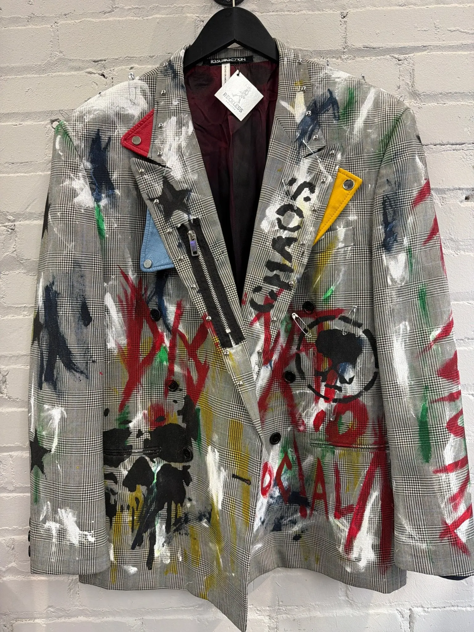 Rancid Social Distortion Painted Multicolor Punk Blazer