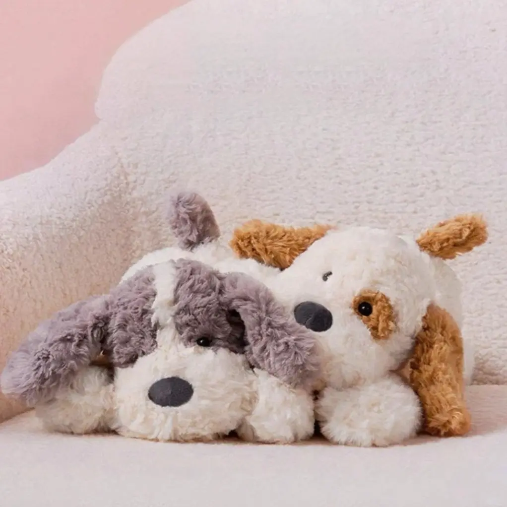 MINISO Lying-Posture Collection Small Soft Puppy Plush Toy - Adorable Crouching Dog Stuffed Doll! Compact Size, Ultra-Soft Plush Material, Perfect for Boys & Girls, Cute Stuffed Animal, Squishy Animals, Kawaii Stuffed Animals