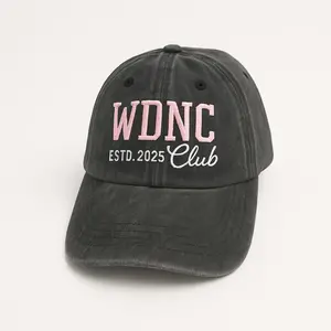 One area - Embroidered Stay Cool With WDNC Club Cap, WDNC Washed Baseball Cap, Menopause Perimenopause Women Hat, Perfect For Gifts, Daily Wear
