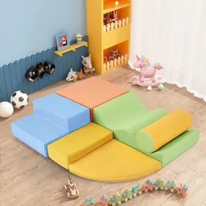Soft Climb and Crawl Foam Playset 6 in 1, Soft Play Equipment Climb and Crawl Playground, Kids Crawling and Climbing Indoor Active Play Structure