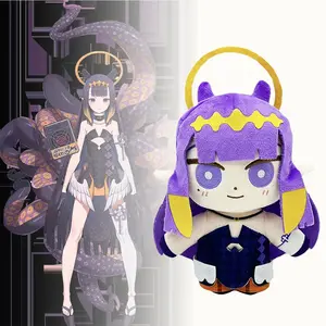 20CM Cute Hololive Ninomae Ina'nis Plush Doll Anime Figure Peripheral Cartoon Hugging Toy Soft Sleeping Pillow Kid Birthday Gift