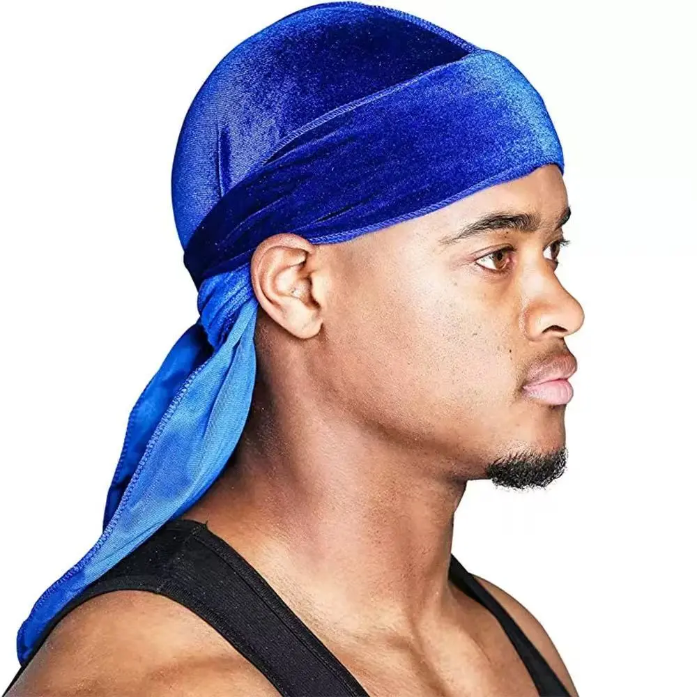 Jazzy Purple Velvet Durag, Soft Casual Headwear for Comfortable Everyday Wear, Versatile Fashion & Clothes Accessory, All Seasons