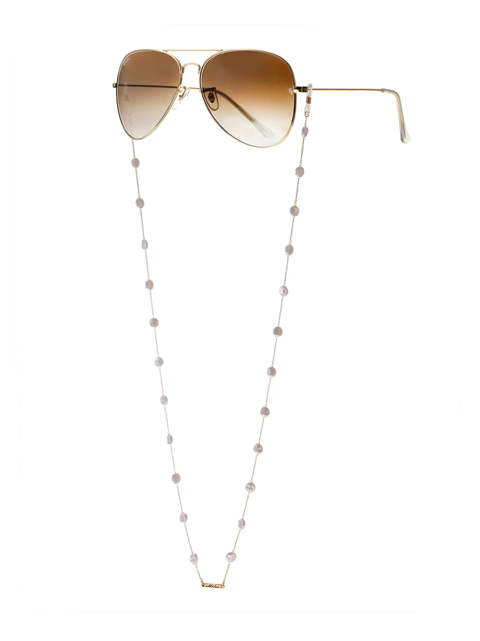 Mermaid Coin Pearls Eyeglass Chain - Stylish Design with Coin Pearls for Everyday Wear