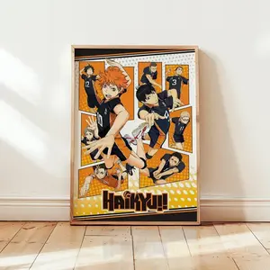 Haikyu!! Anime POSTER UNFRAMED  - Manga gift, Japanese artwork, anime print, wall decor, and manga-inspired artistry for every fan! Glossy