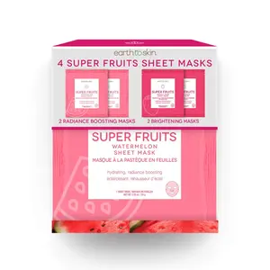 Super Fruits Watermelon & Prickly Pear Sheet Face Mask Set - Pack of 4