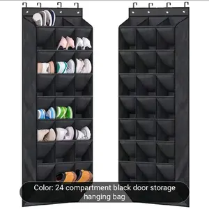 1Pc 24 Pairs Over the Door Shoe Organizer for Closet, Deep Pockets Large Hanging Shoe Rack for Door, 8-Tier Shoe Holder Hanger Shoe Storage Organizer