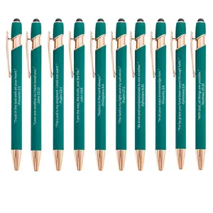 Bible Verse Ballpoint Pen Set, 10pcs/set Retractable Ballpoint Pen with Gift Box, Creative Religious Gift for Bible Study and Daily Use