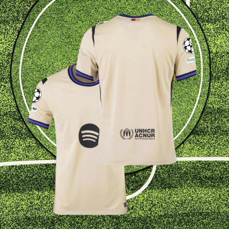 La Liga 2025-26 Away Kit Raphinha #11 Fan Edition Adult Red Blue Short-Sleeve Breathable Quick-Dry Soccer Jersey