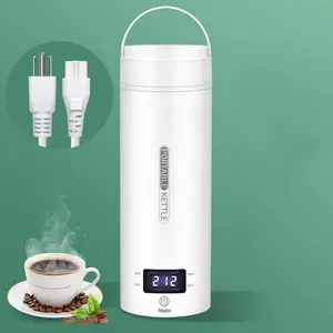 Portable Electric Kettle 450ml, Travel Kettle with 4 Preset Temps & Auto Shut Off, Fast Boil 304 Stainless Steel, BPA-Free Compact Kettle for Tea, Boil-Dry Protection