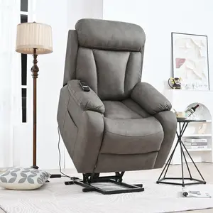 Electric Power Lift Chair, Recliner, Dark Gray