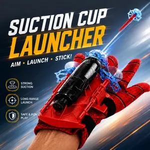 Spider Gloves Man Web Shooter for Kids, portable rope Launcher Spider Kids Plastic Cosplay Glove Hero Movie Launcher Wrist Toy Set Funny Decorate Children Funny Educational Toys festive season