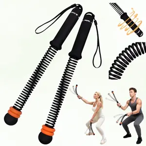 Cordless Exercise Battle Rope – Space-Saving Silent Alternative for Indoor/Outdoor Full-Body Workouts