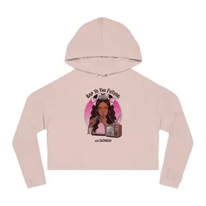 Bap To The Future illustration Cropped Hoodie