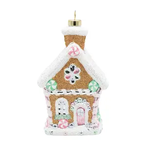 Pastel Gingerbread House Ornament