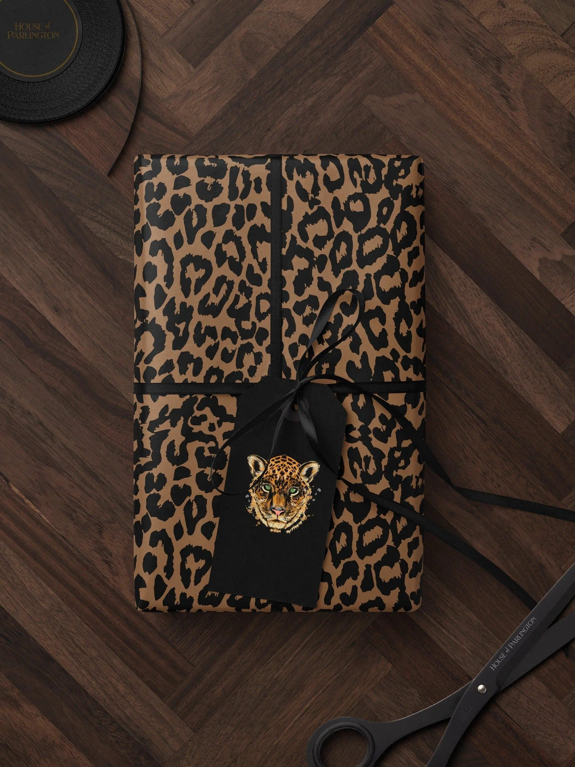 Cheetah Print Wrapping Paper Birthday Gift Wrap Roll Animal Theme Party Favor for Kid Premium Leopard Print Decoration