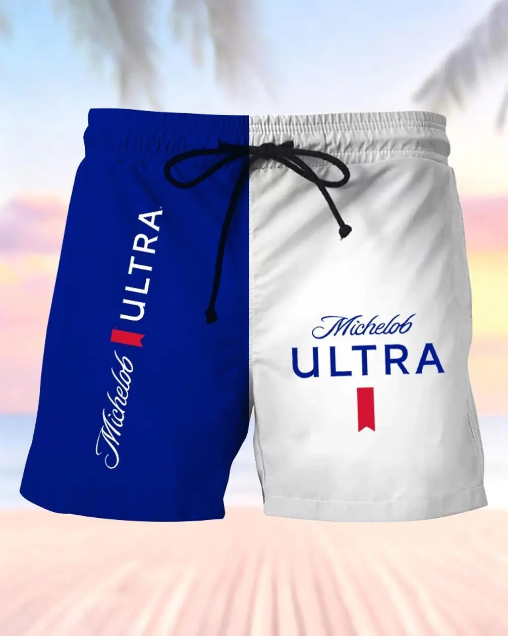 Michelob Ultra Men's Drinking Beach Shorts 4LL