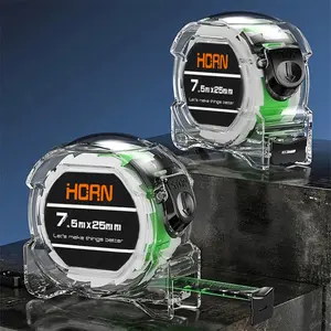 Self Locking Fluorescent Steel Tape Measure, 1 Count Household Meter Measure, High-precision Wear-resistant & Anti Drop Ruler