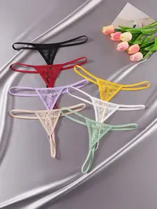 LUSHLACE Lace Panties Sexy Solid Color Underwear for Going Out