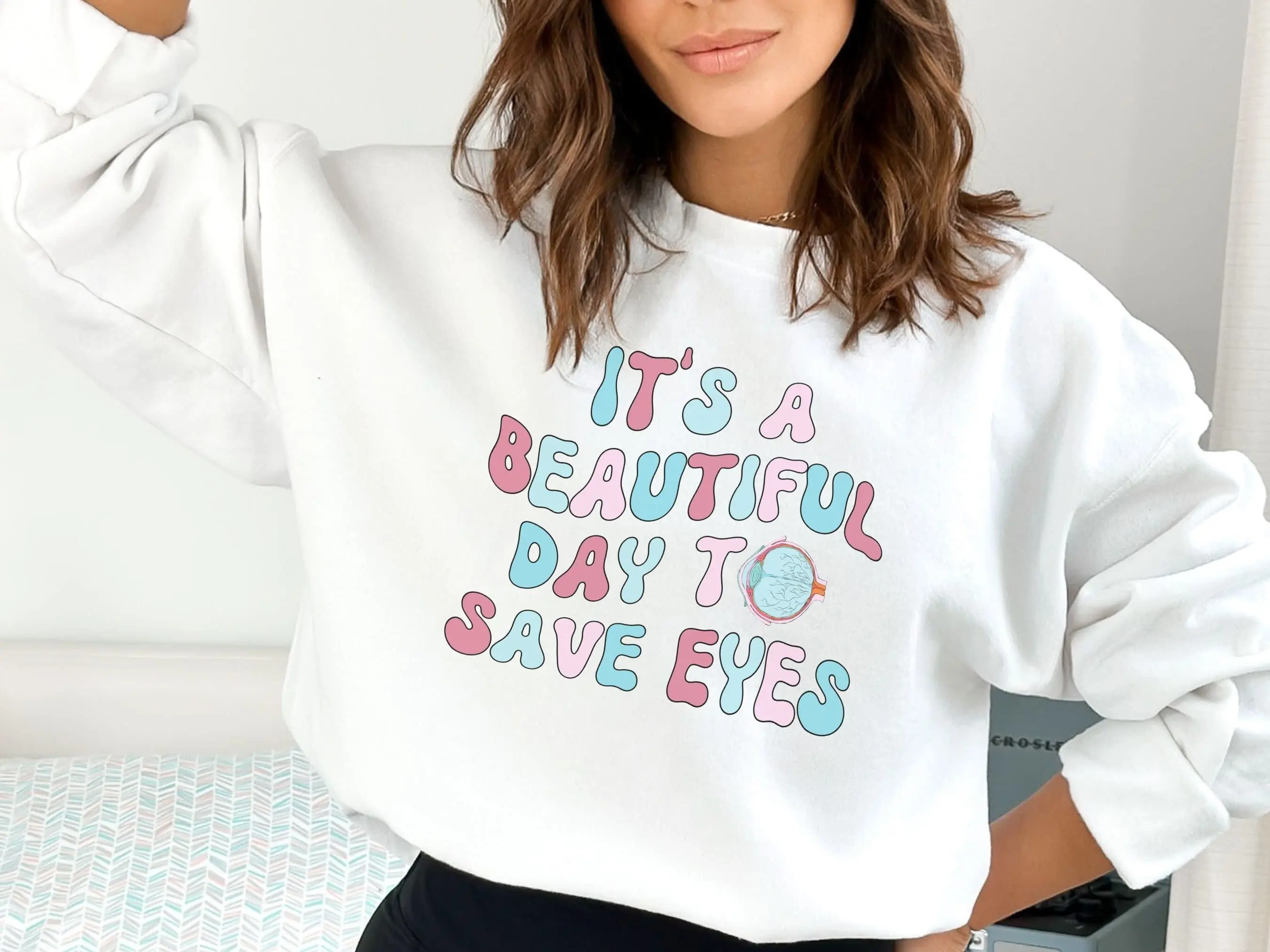 Retro Optometry T-Shirt & Sweatshirt, Eye Doctor Office Staff Matching Shirt, Optometrist Graduation Gift, Ophthalmology Group Crewneck