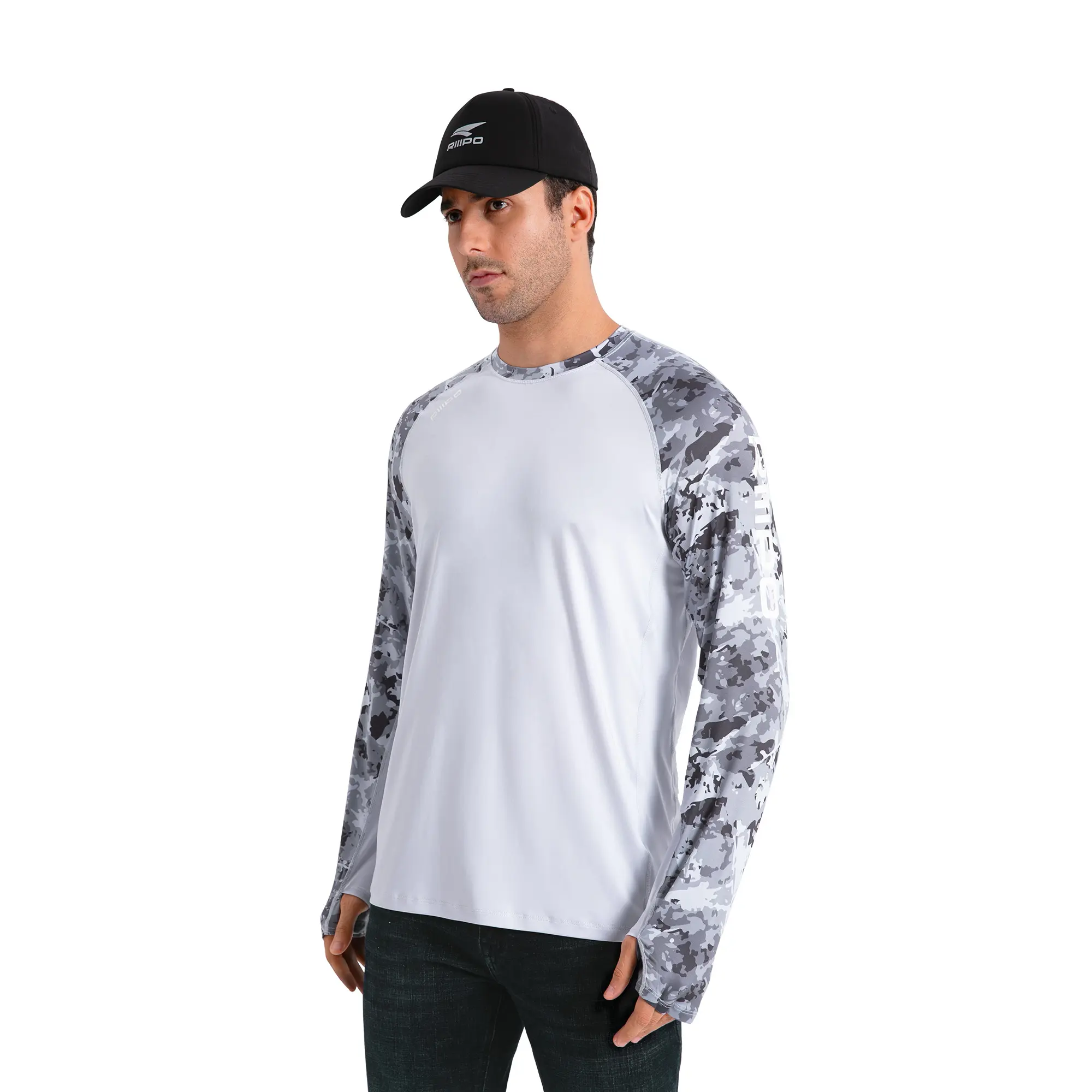 Light Grey - Ice Crack - Mix Print