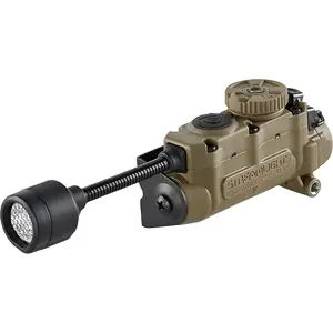 14307 Sidewinder Stalk 76-Lumens Tactical Helmet Light with Flexible Stalk Includes Arc Rail Mount in Retail Box, Coyote