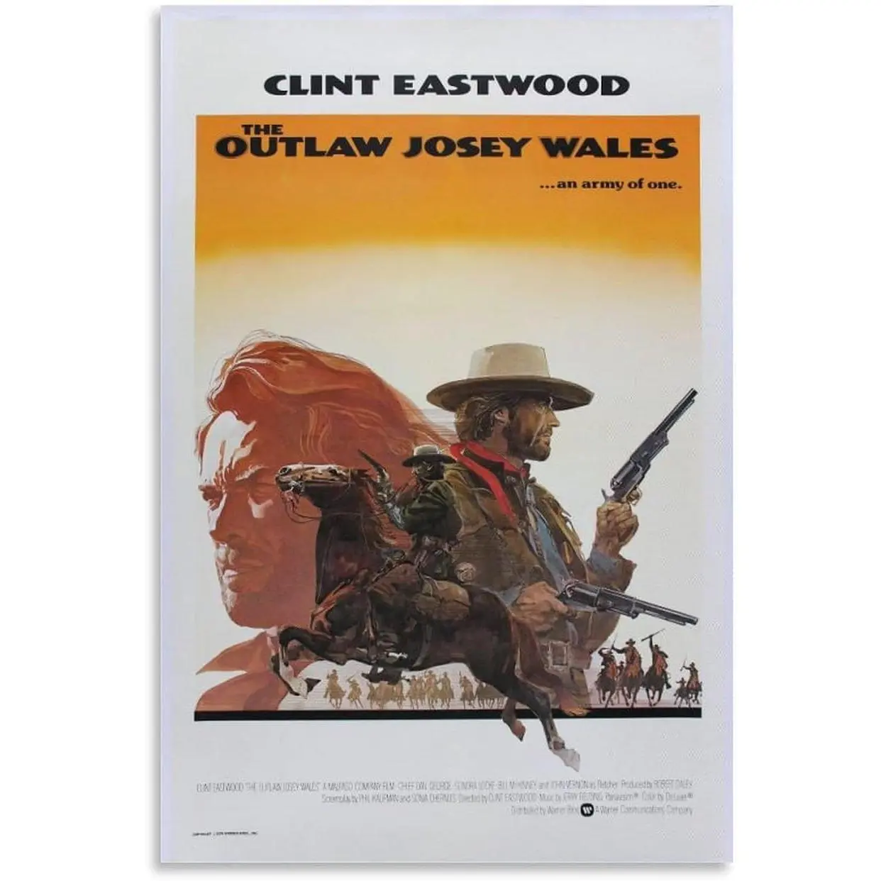 Classic Movie Paintings for Wall Decoration The Outlaw Josey Wales Movie Poster Room Decor Cool Artwork Wall Art Home Decor Gift Ideas Poster Decorative Painting Canvas Wall Art Living Room Posters