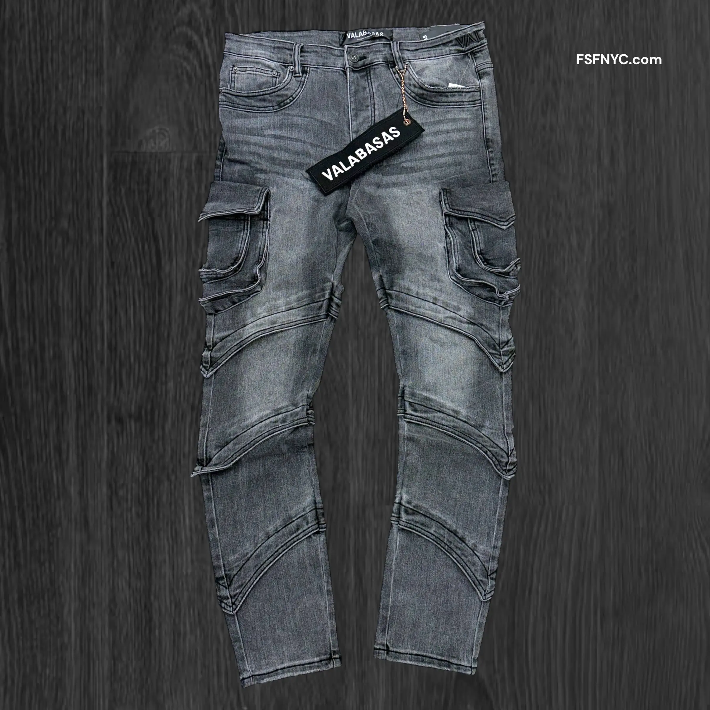 Valabasas - Skinny Smoto Denim - Dk Grey - 1031