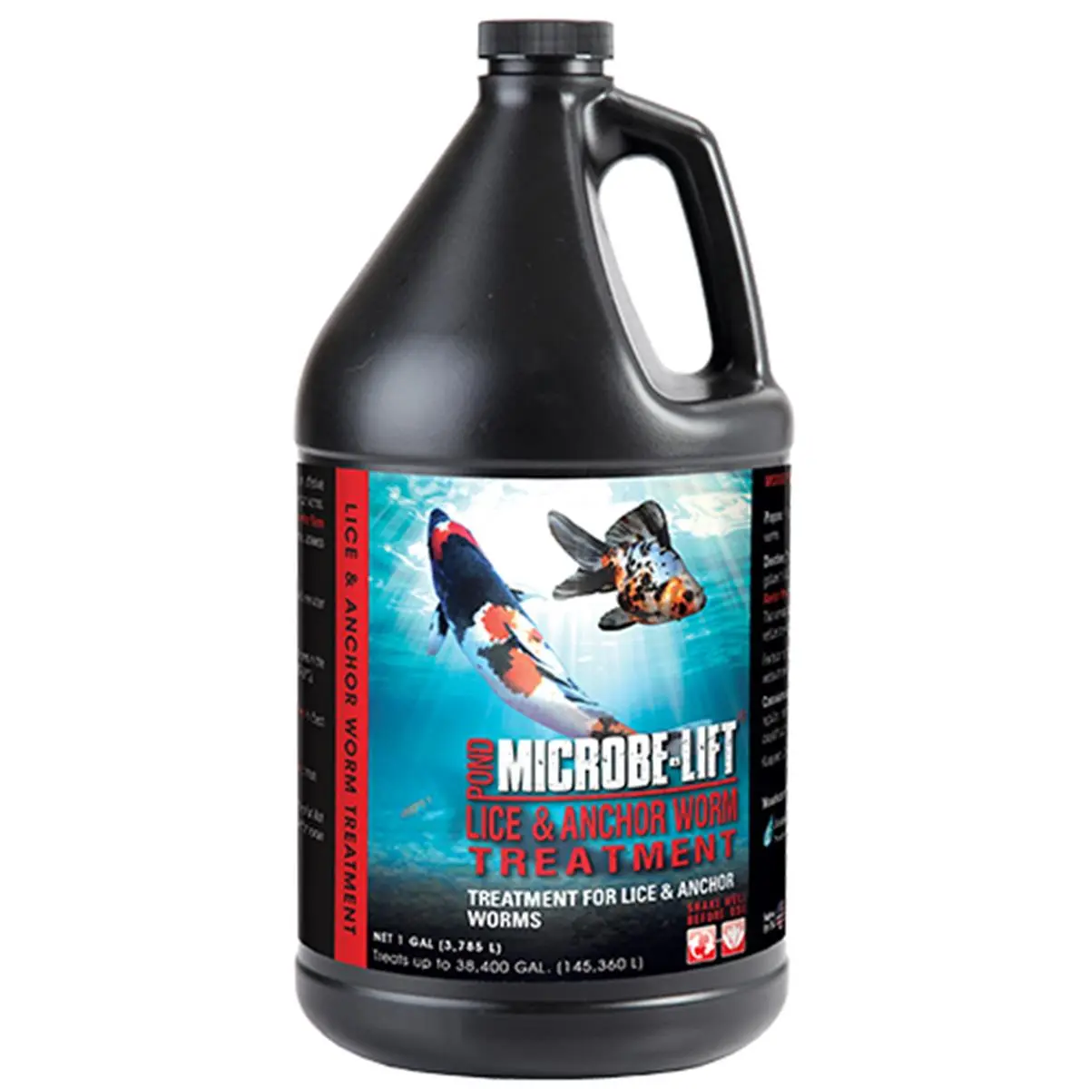 Microbe-Lift Lice & Anchor Worm Liquid Aquarium Medication for Fish Tanks - 1 gal Jug, Filter-Safe, Quick Start-Up, Filter Pad Application, Cleaning, Scaleless Fish Safe, Water Treatment, Bottle, Store Above 40°F