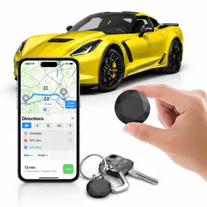 [Summervibes] Tukio Tx03 GPS Tracker (iOS Only) for Cars & Pets -Mini Clear Design, Weatherproof Case, Anti-Lost Device, Works with Apple Find My (iOS Only), No Monthly Fees, IP67 Waterproof, Replaceable Battery Remote Bluetooth Protection outdoorfun
