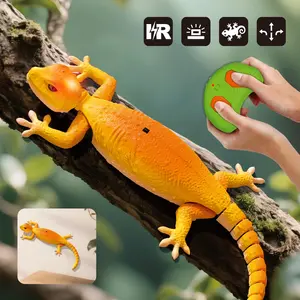 Remote Control Gecko Toy for Kids, Dual Mode Wall Climbing & Ground Movement, Realistic Lizard Design, Requires 3 X Aaa Batteries