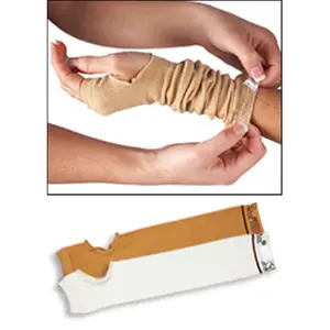 212 MAIN Protective Arm Sleeve - Brown, Medium, Cotton-Nylon Blend with Chitosan, Wound Care, Bacteria Guard, Sports & Outdoor Support, Protective Sleeves
