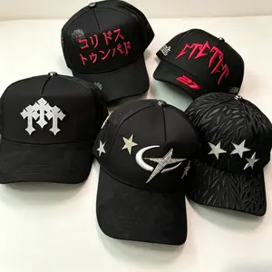 Barbas Hats x CT Premium Black Streetwear Cap Collection – Premium Urban Baseball Cap Featuring a Textured Brim, Metal Accent, and Adjustable Unisex Fit, Ideal for Men, Women, and Teens Seeking a Trendy Graphic-Style Snapback Hat