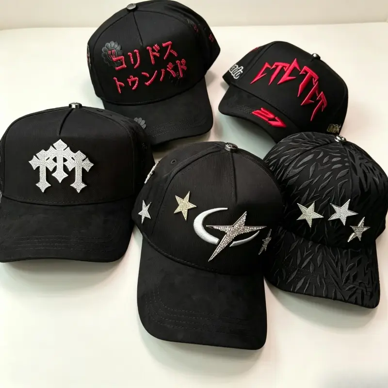 Streetwear Hats: Unisex Cotton Fashion Snapback with Graphic Star Patch, Textured Brim & Adjustable Fit for All Seasons, Baseball Cap, Limited Edition