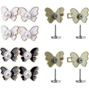 Detachable Jean Buttons for Loose Jeans, Adjustable Pant  Tightener Button for Jeans Pants to Make Smaller, No Sew Pins Botones Ajustables para Jeans 4 Sets