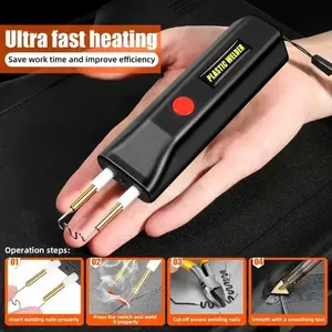 Plastic welding tool kit, plastic welding equipment, handheld plastic welding equipment, portable USB small heat repair kit (including 200 stainless steel welding nails), automotive bumper door crack repair tools